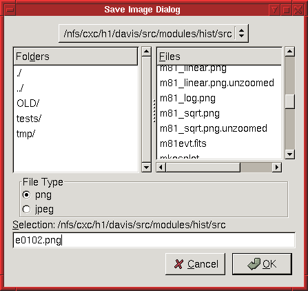 Figure show save dialog window