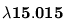 \bf{\lambda{15.015}}
